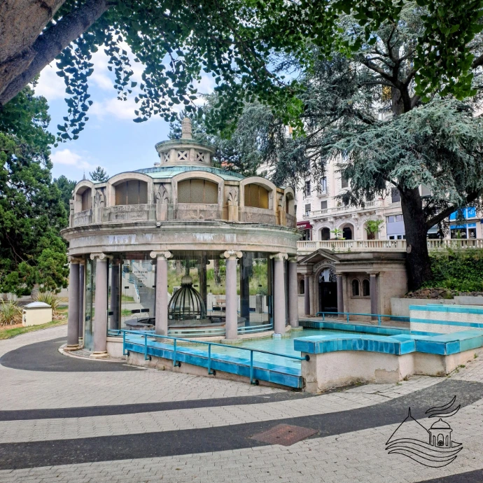 La fontaine Eugénie Logo Association Royat Nouveau Souffle